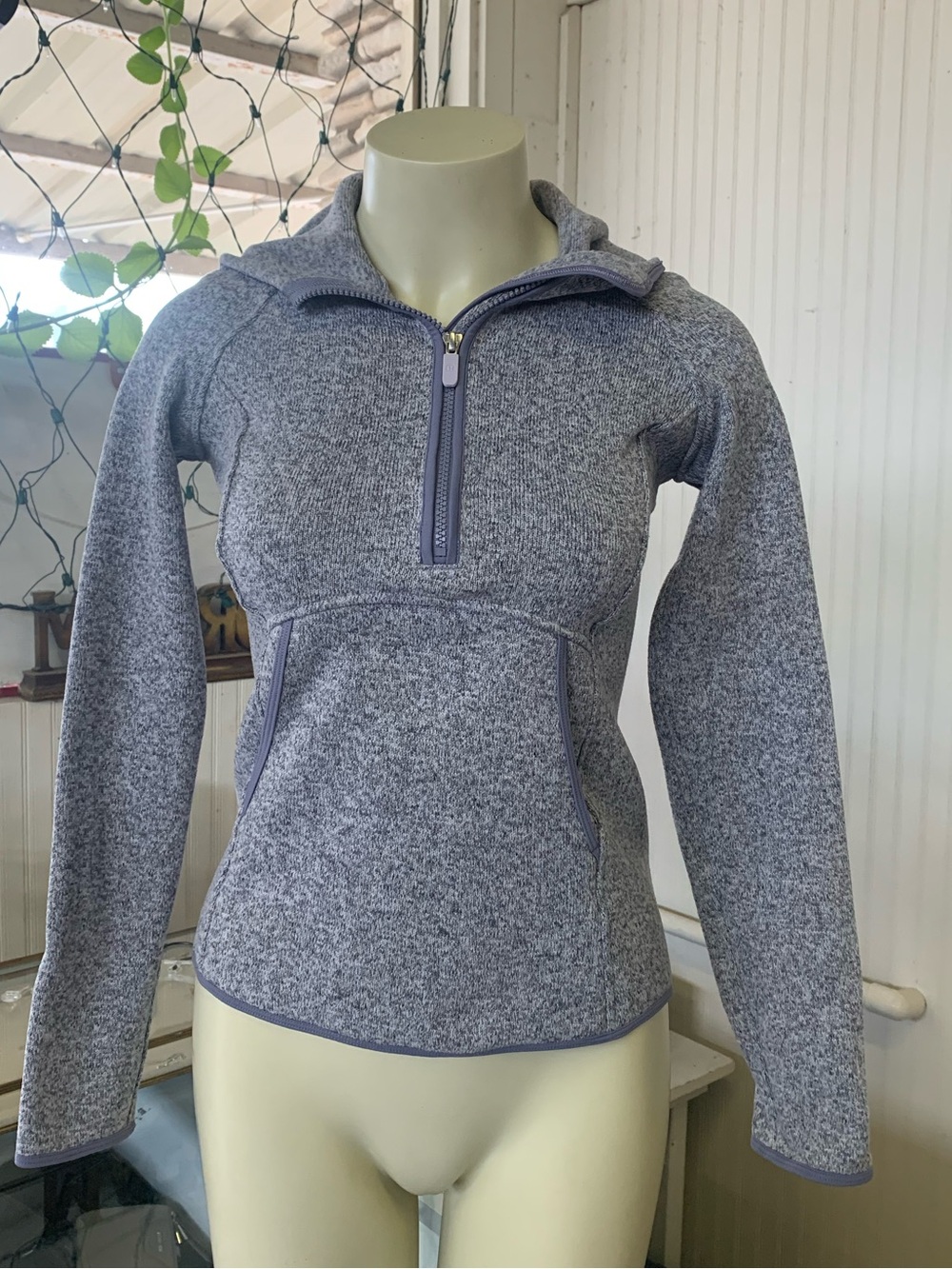 lululemon athletica Heather Gray Half-Zip Hoodie